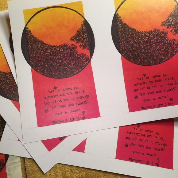 Path Of Flowers - Original Art Journal Print - Picture 7 of 8